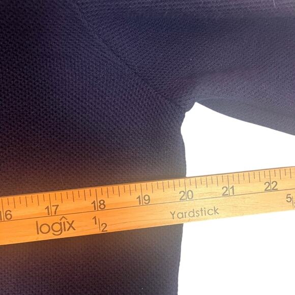 Polo Ralph Lauren 1/4 Zip Sweater Mens Medium Blue Classic Flesh Pony Preppy - Picture 9 of 10